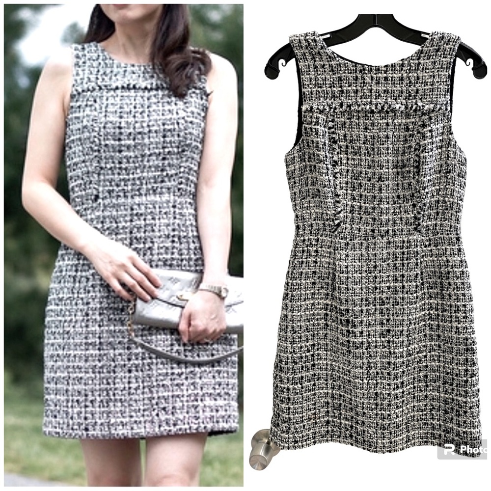 J.Crew Metallic Tweed Dress